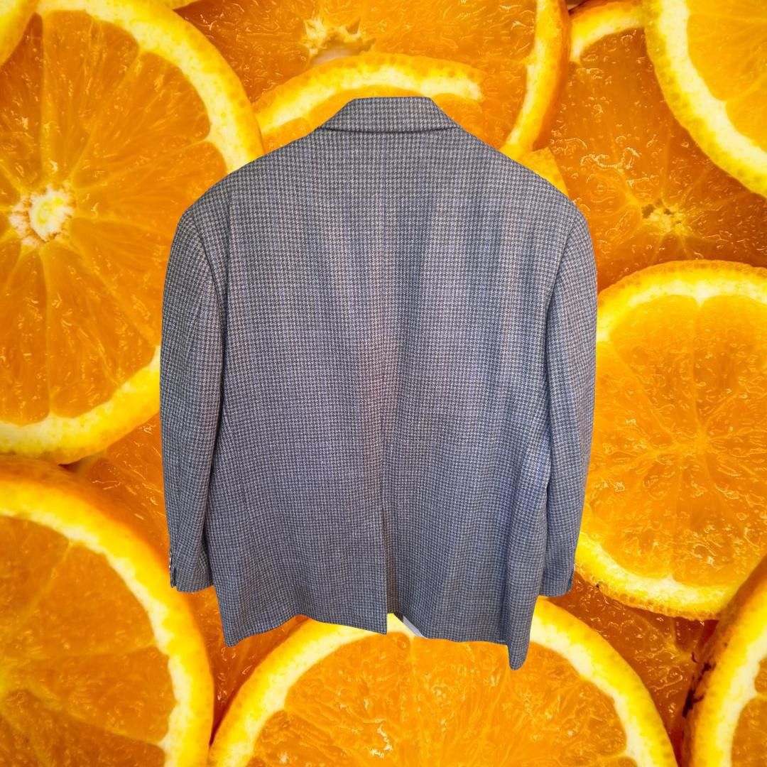 Lauren Ralph Lauren Lauren Ralph Lauren Gray Tweed 2 Button Blazer Wool/Cashmere Size 46R - 5 Thumbnail