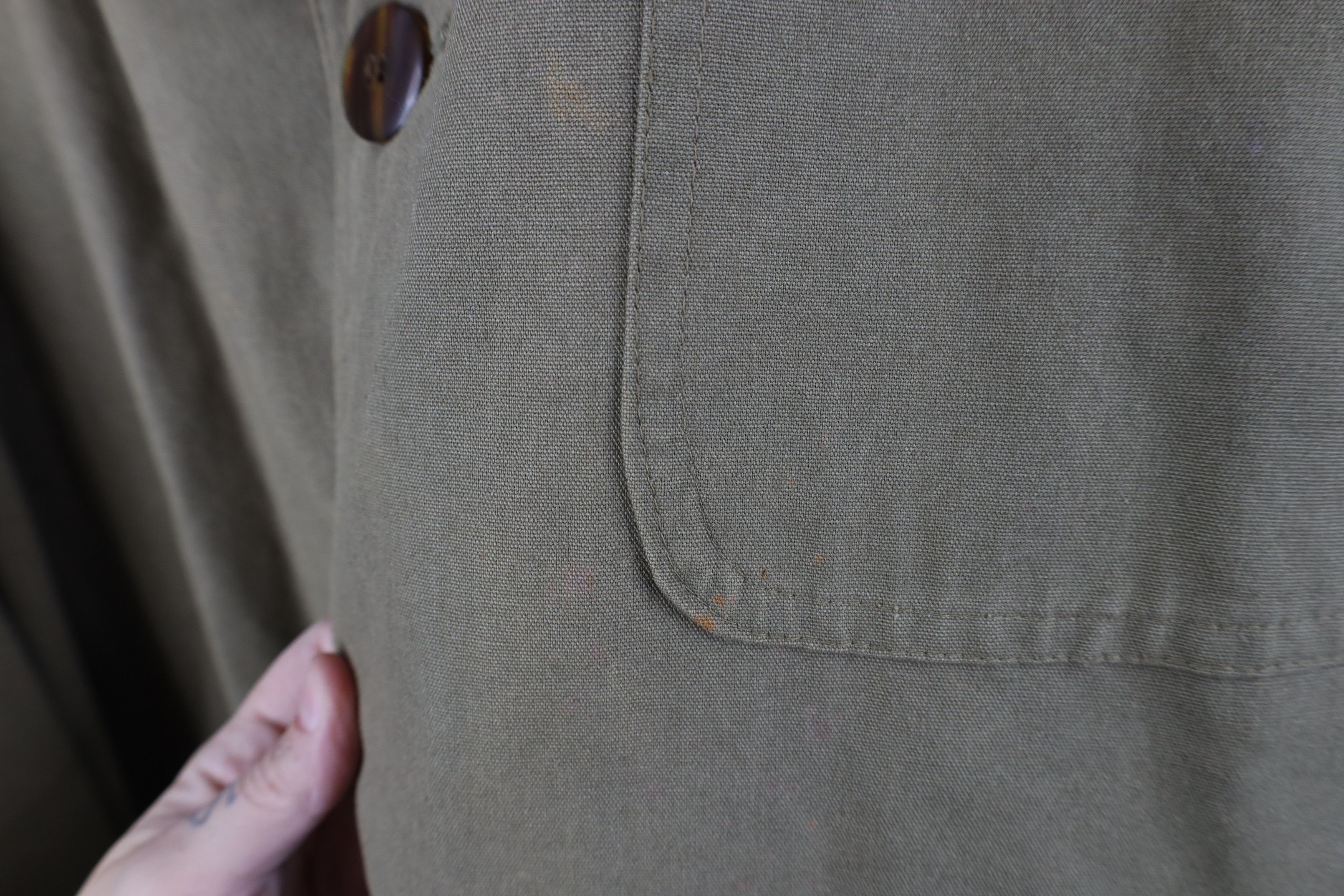 Vintage Vintage 90s Streetwear Lined Canvas Chore Barn Jacket Green Size US XL / EU 56 / 4 - 4 Thumbnail