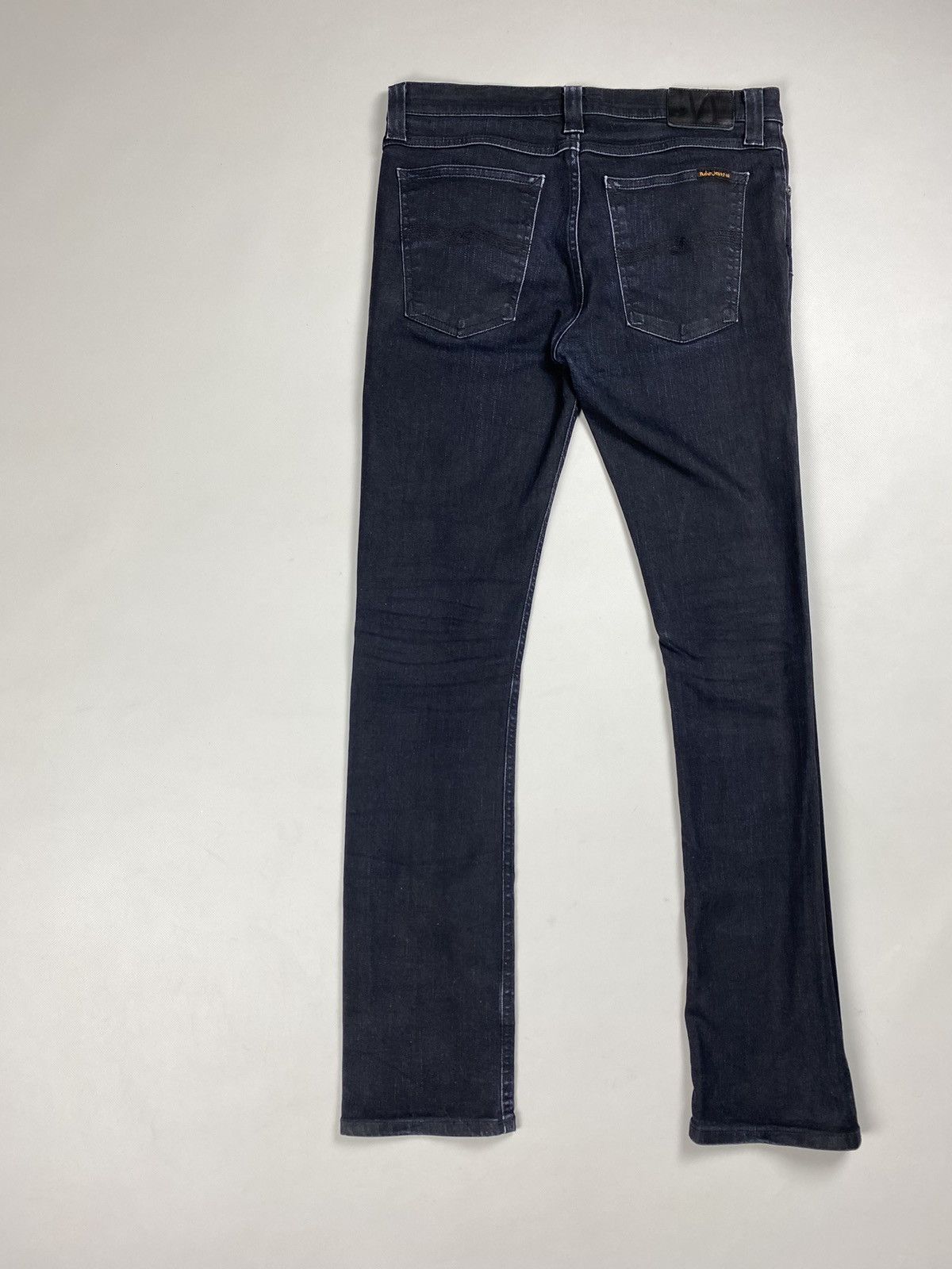 Nudie Jeans Nudie Jeans Co Tube Tom Org. Back In Black men’s jeans Size US 31 - 20 Thumbnail