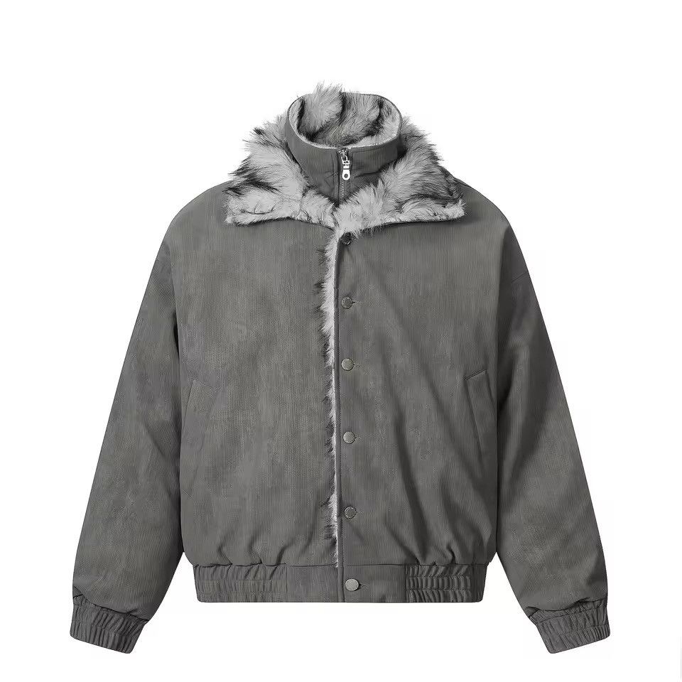 Other Streetwear Design Patchwork Fur Winter Coat Jacket Size US M / EU 48-50 / 2 - 1 Thumbnail