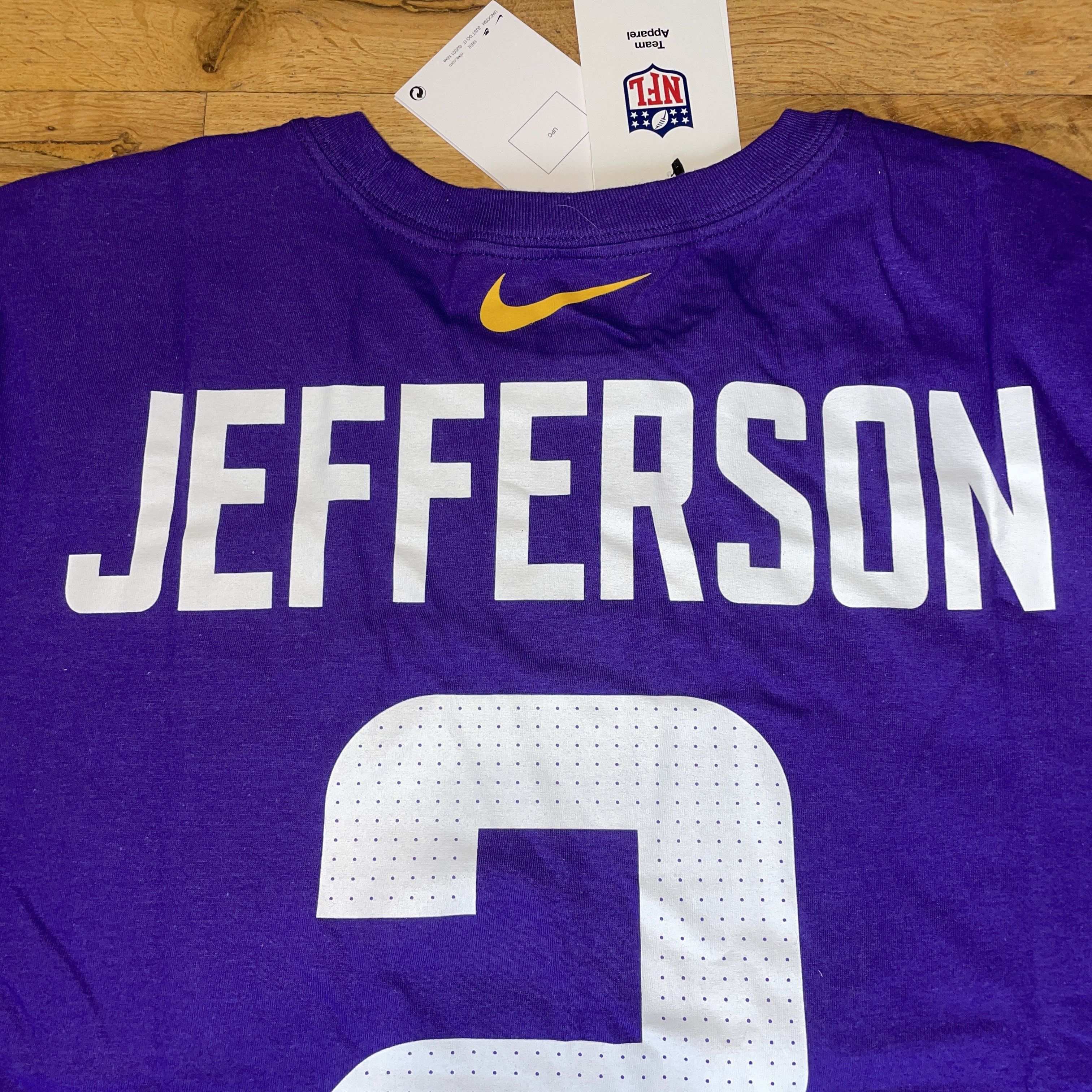 NFL NIKE NFL MINNESOTA VIKINGS MEN'S LOGO T-SHIRT Size L - NEW Size US L / EU 52-54 / 3 - 3 Thumbnail