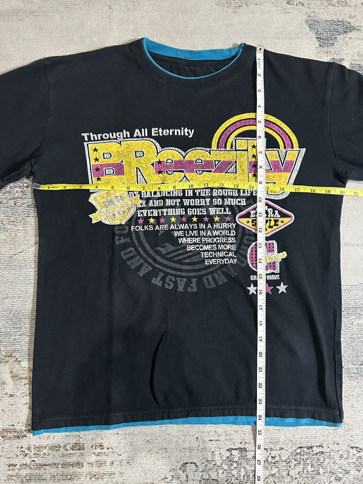 20471120 Japanese Punk Double layer longsleeve Y2k Style Size US M / EU 48-50 / 2 - 7 Thumbnail