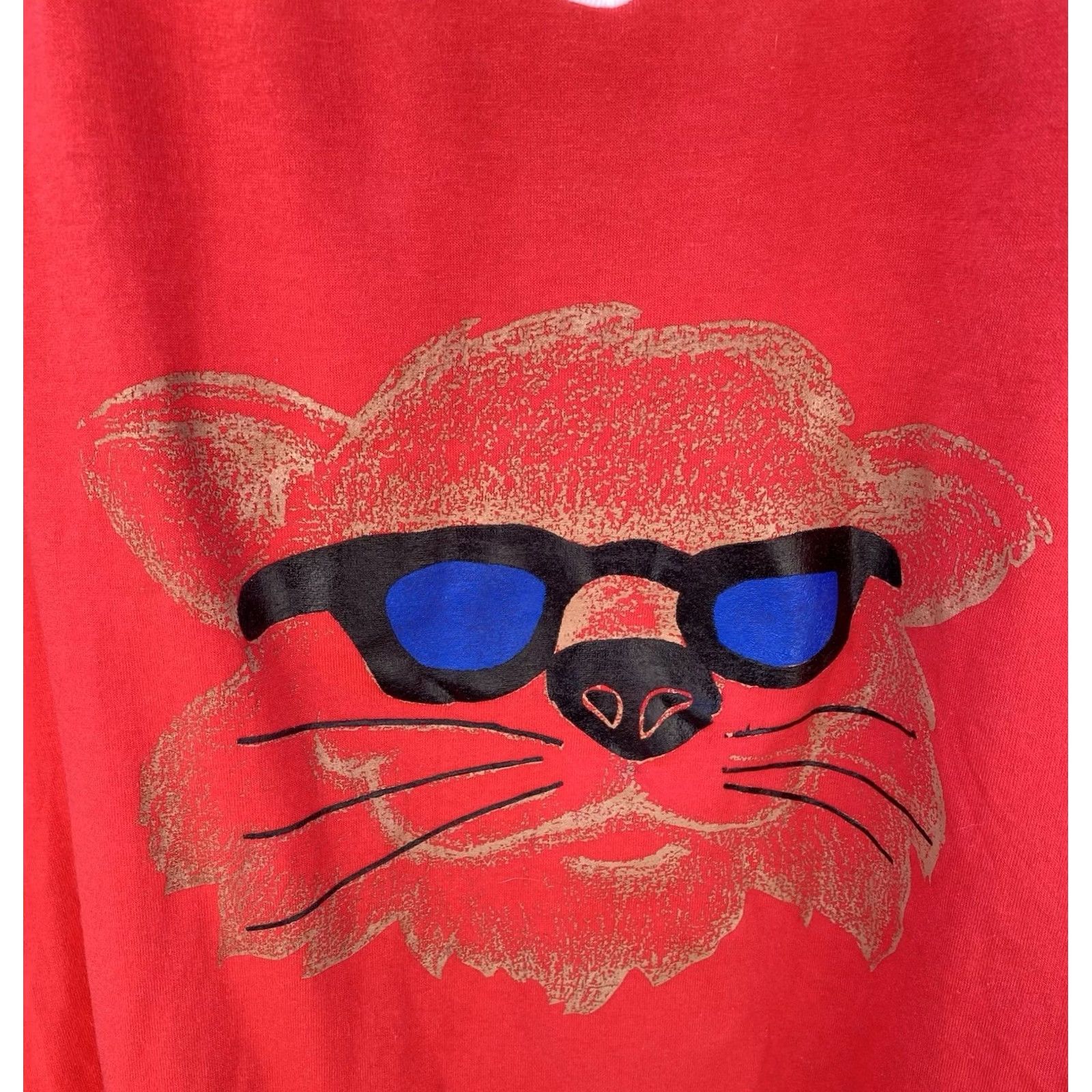 Augusta Sportswear VINTAGE Augusta Sportswear Cat Sunglasses Ringer Tee Red V Neck Stripe Graphic Shirt USA XL Men T-Shirt XS? Size US XL / EU 56 / 4 - 4 Thumbnail