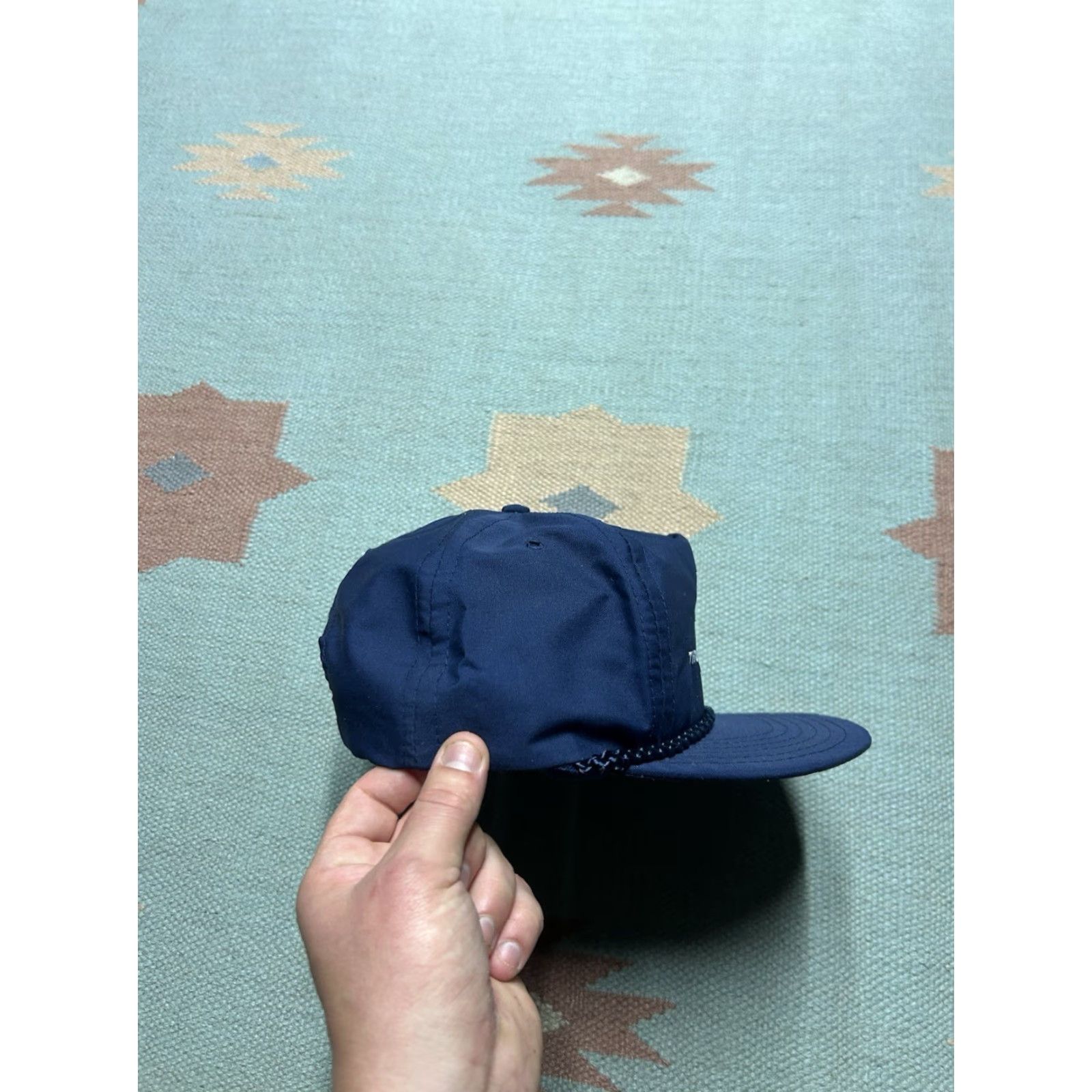 Vintage VINTAGE SnapBack Hat Cap Valley Truck Parts Inc Michigan Blue Embroidered Adjustable Blue Men Snapback Hats Mens Size ONE SIZE - 7 Thumbnail