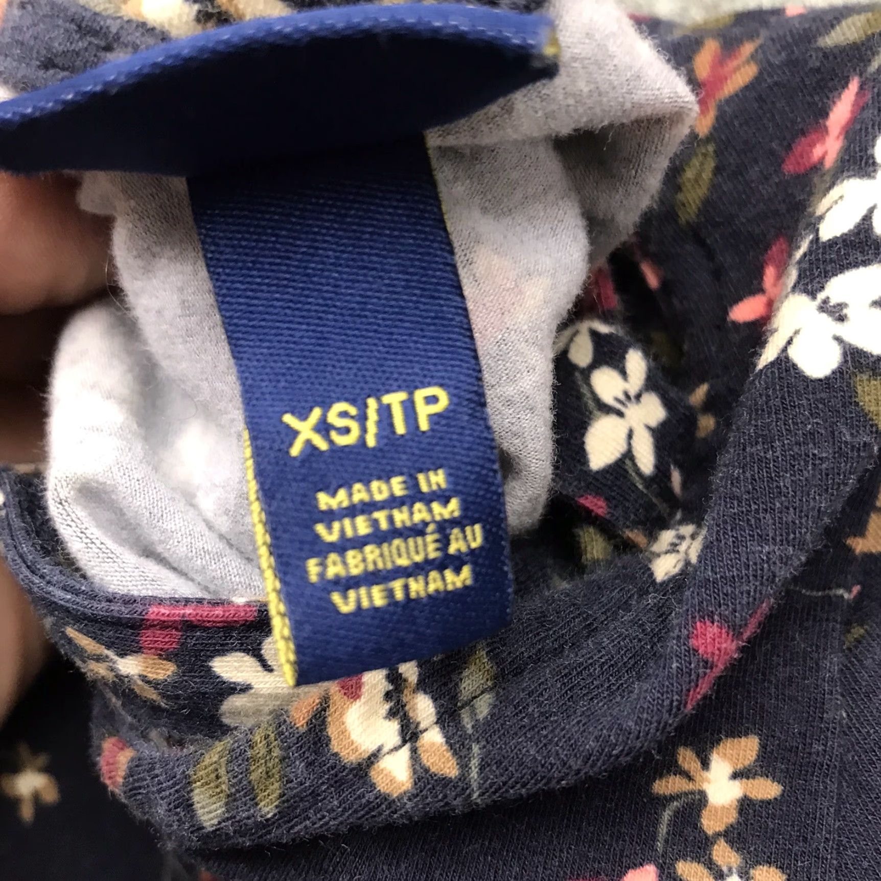 Aeropostale Prince & Fox Shirt Womens Extra Small Top Floral Print Criss Cross Back Size XS / US 0-2 / IT 36-38 - 7 Thumbnail