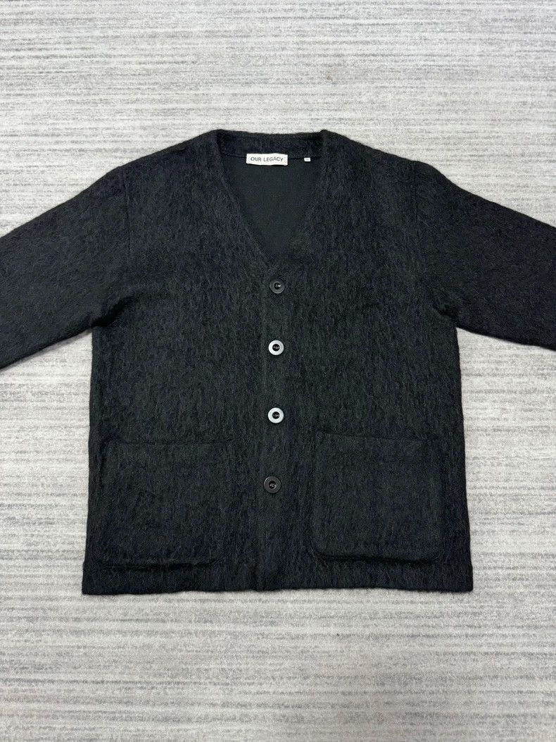Our Legacy Our Legacy Our Legacy Mohair Cardigan in Black-2507 Size US M / EU 48-50 / 2 - 2 Thumbnail