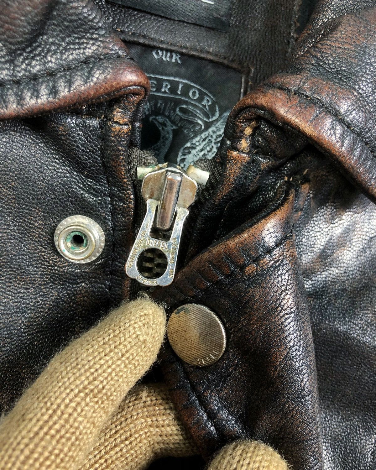 Diesel Rare Vintage Diesel Lambskin Leather Jacket Size US M / EU 48-50 / 2 - 11 Thumbnail