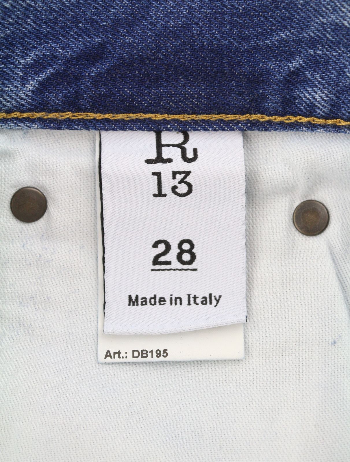 R13 BOYFRIEND 28 Jasper Washed Blue RRP699 87194 Size 28" / US 6 / IT 42 - 8 Thumbnail