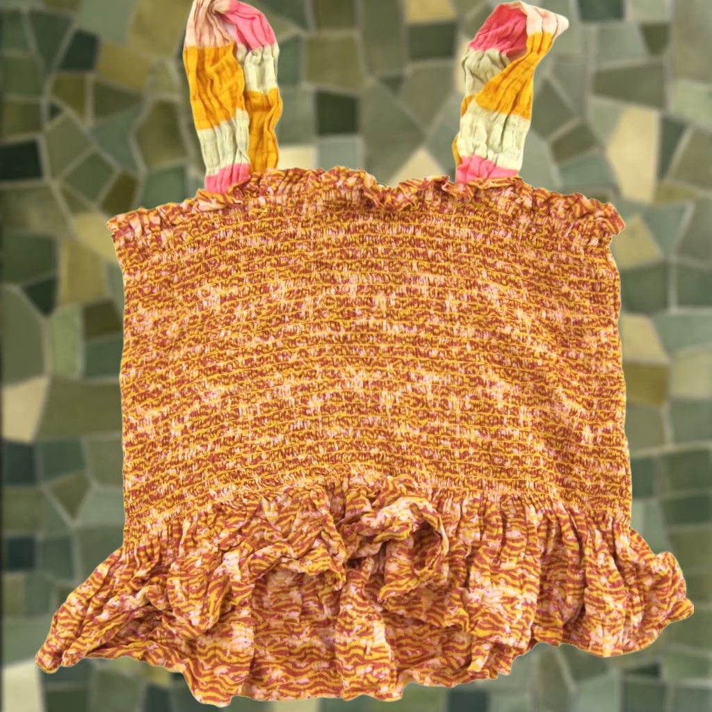 Scotch & Soda Scotch & Soda Tank Top Blouse L Pink Sleeveless 90s Sun Seekers Geometric Stretch Casual Basic Women Mens Size L / US 10 / IT 46 - 1 Thumbnail