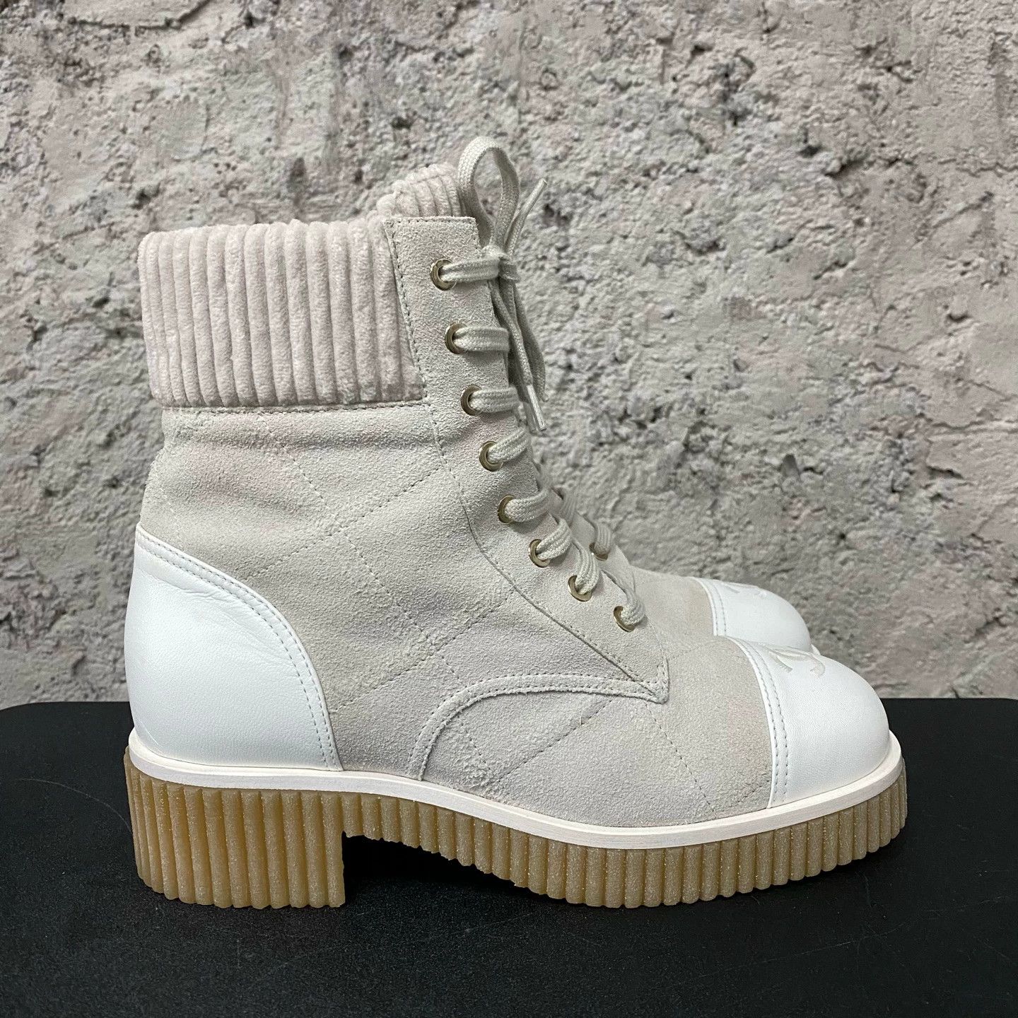 Chanel Chanel combat boots women's 39 99 New Size US 8.5 / IT 38.5 - 1 Thumbnail