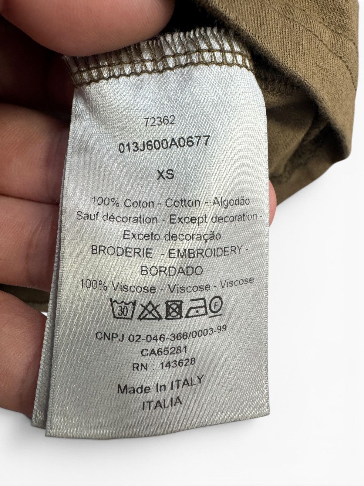 Dior Dior Beige CD Logo Shirt Size US S / EU 44-46 / 1 - 6 Thumbnail