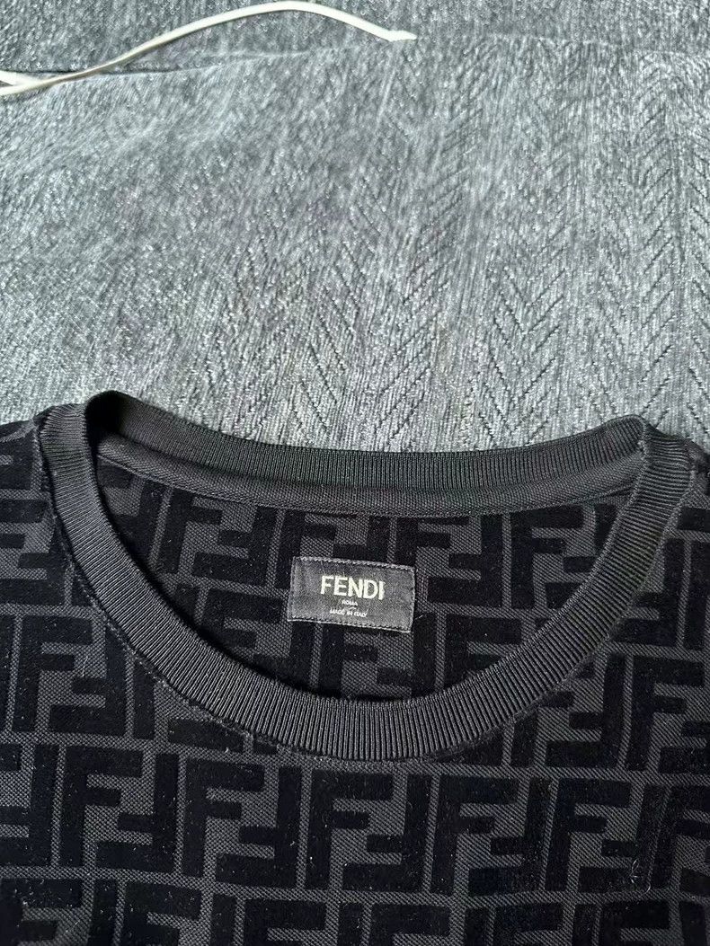 Fendi Fendi Full-printed fleece short sleeves Size US M / EU 48-50 / 2 - 3 Thumbnail