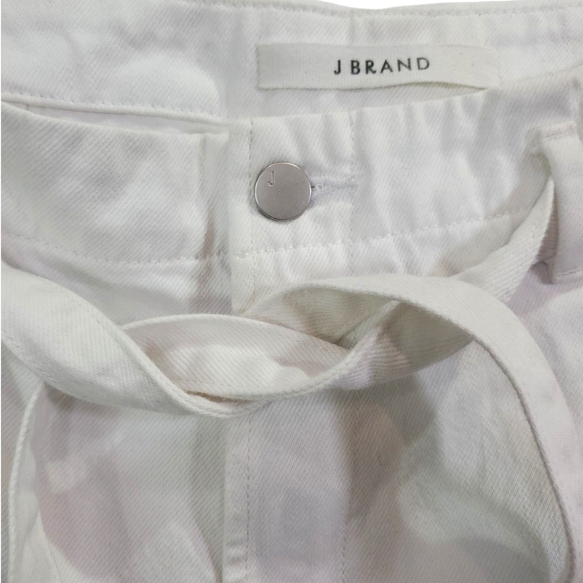 J Brand J Brand | White Louisa High Rise Tie Waist jeans | Size 32 Size 32" / US 10 / IT 46 - 6 Thumbnail