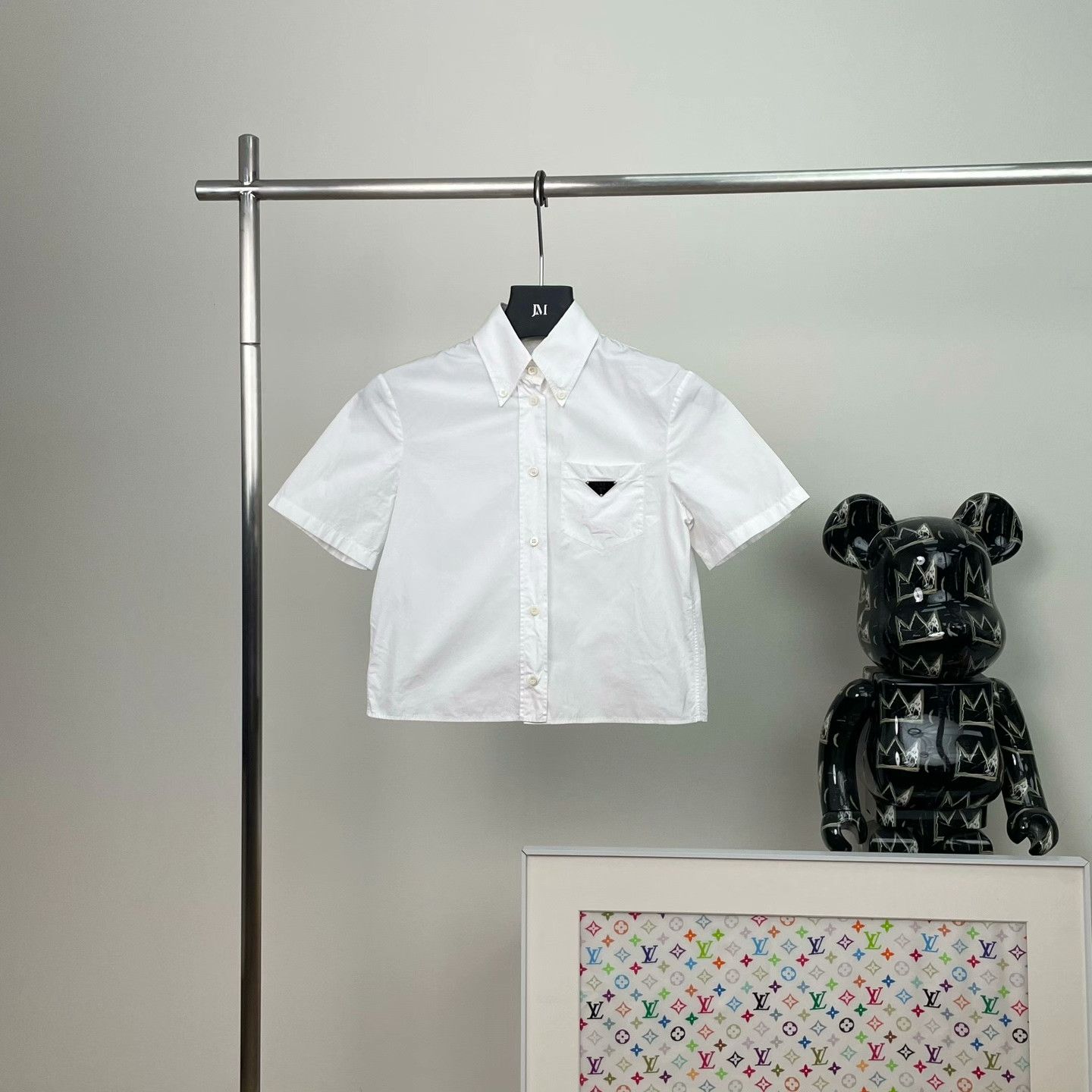 Prada Prada Cropped Button Up it_36 Women Size XS / US 0-2 / IT 36-38 - 1 Thumbnail