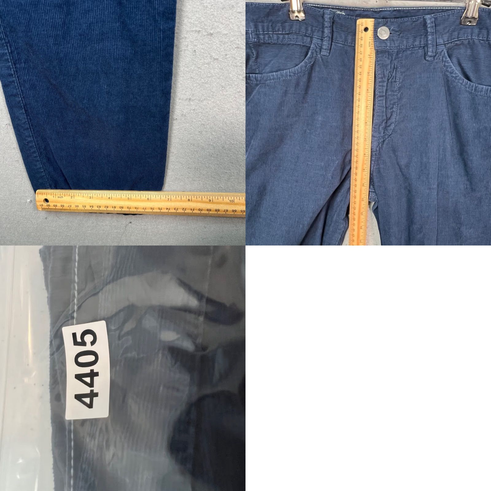 Save Khaki United Save Khaki United Mens Pants Corduroy 33 Blue 100% Cotton Made In USA Size US 33 - 8 Thumbnail
