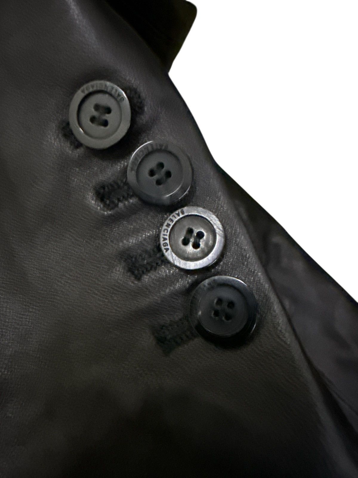 Balenciaga Vintage Balenciaga Leather Jacket Size 36R - 11 Thumbnail