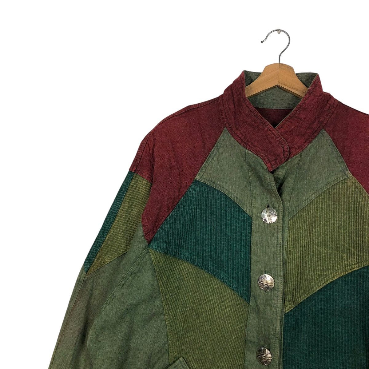 Japanese Brand 🔥VINTAGE PATCHWORK DEISGN JACKET UNBRANDED ISSEY MIYAKE Size US L / EU 52-54 / 3 - 9 Thumbnail