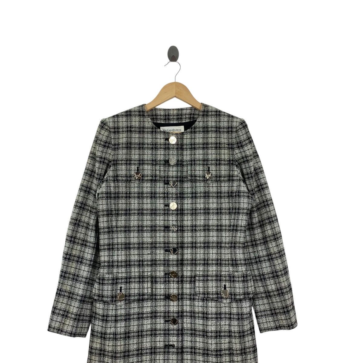 Yves Saint Laurent Vintage YVES SAINT LAURENT YSL Double Breasted Pea Coat Size S / US 4 / IT 40 - 2 Thumbnail