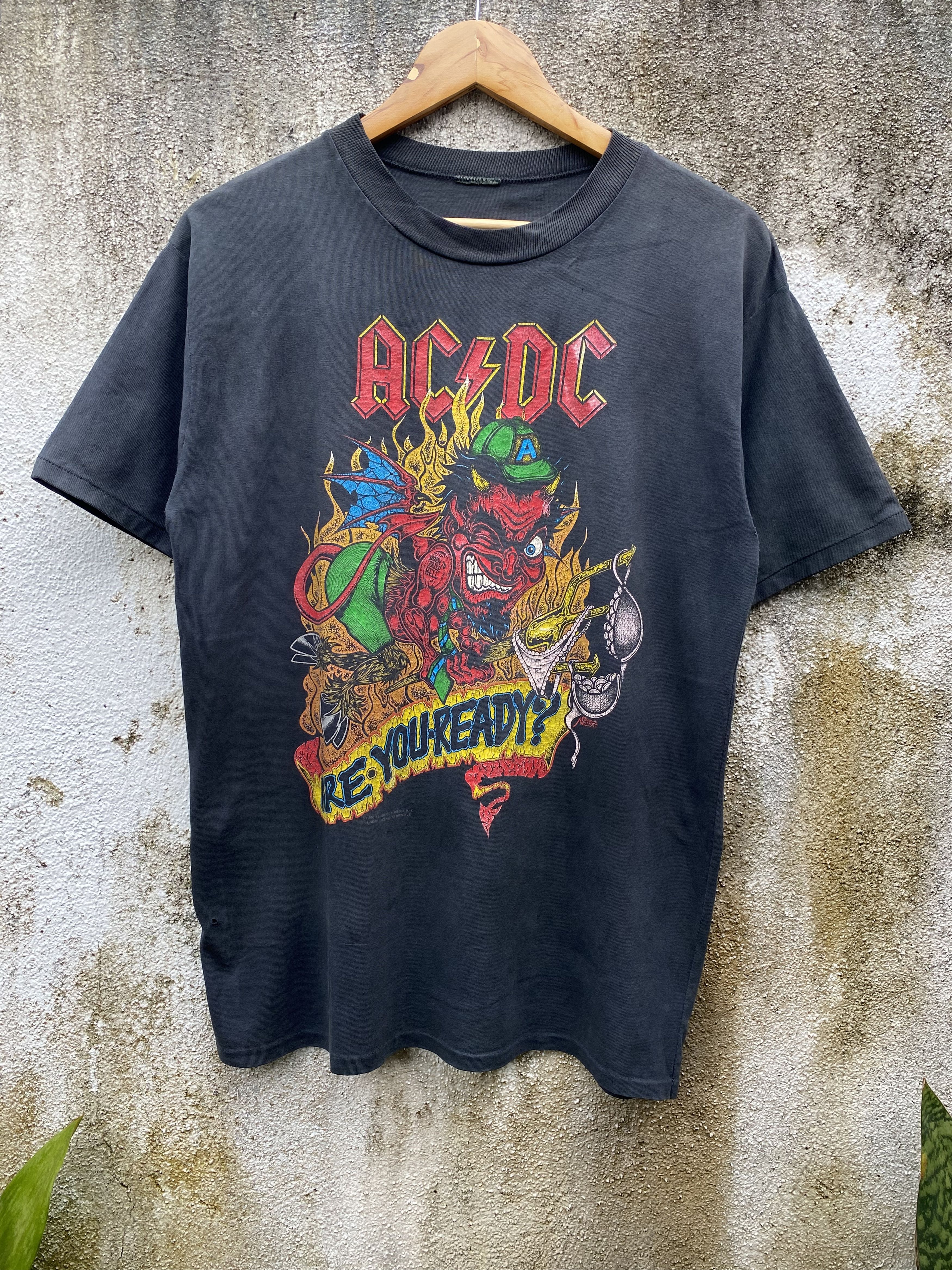 Vintage ACDC Band Born To Raise Hell Leidseplein 91 Tour