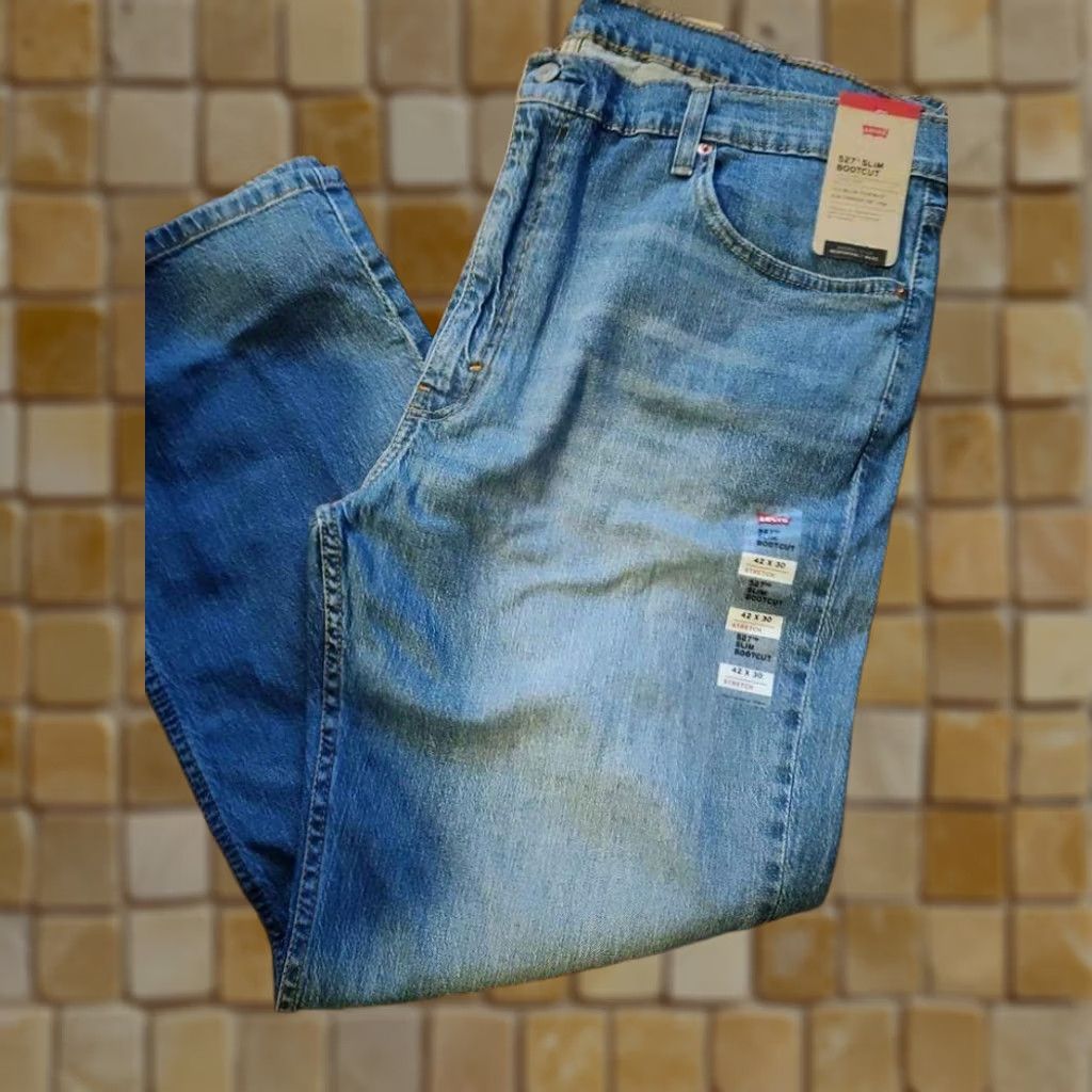 Levi's NEW MENS LEVIS 527 SLIM BOOTCUT BLUE JEANS STRETCH SIZE 42 X 30 055270693 Size US 42 / EU 58 - 1 Preview