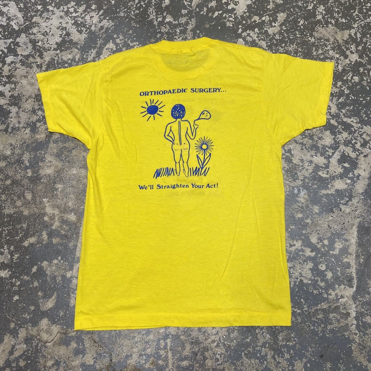 Japanese Brand × Vintage Vintage Orthopedic Surgery Feet Knees Back Funny Tshirt 80s Size US L / EU 52-54 / 3 - 2 Thumbnail
