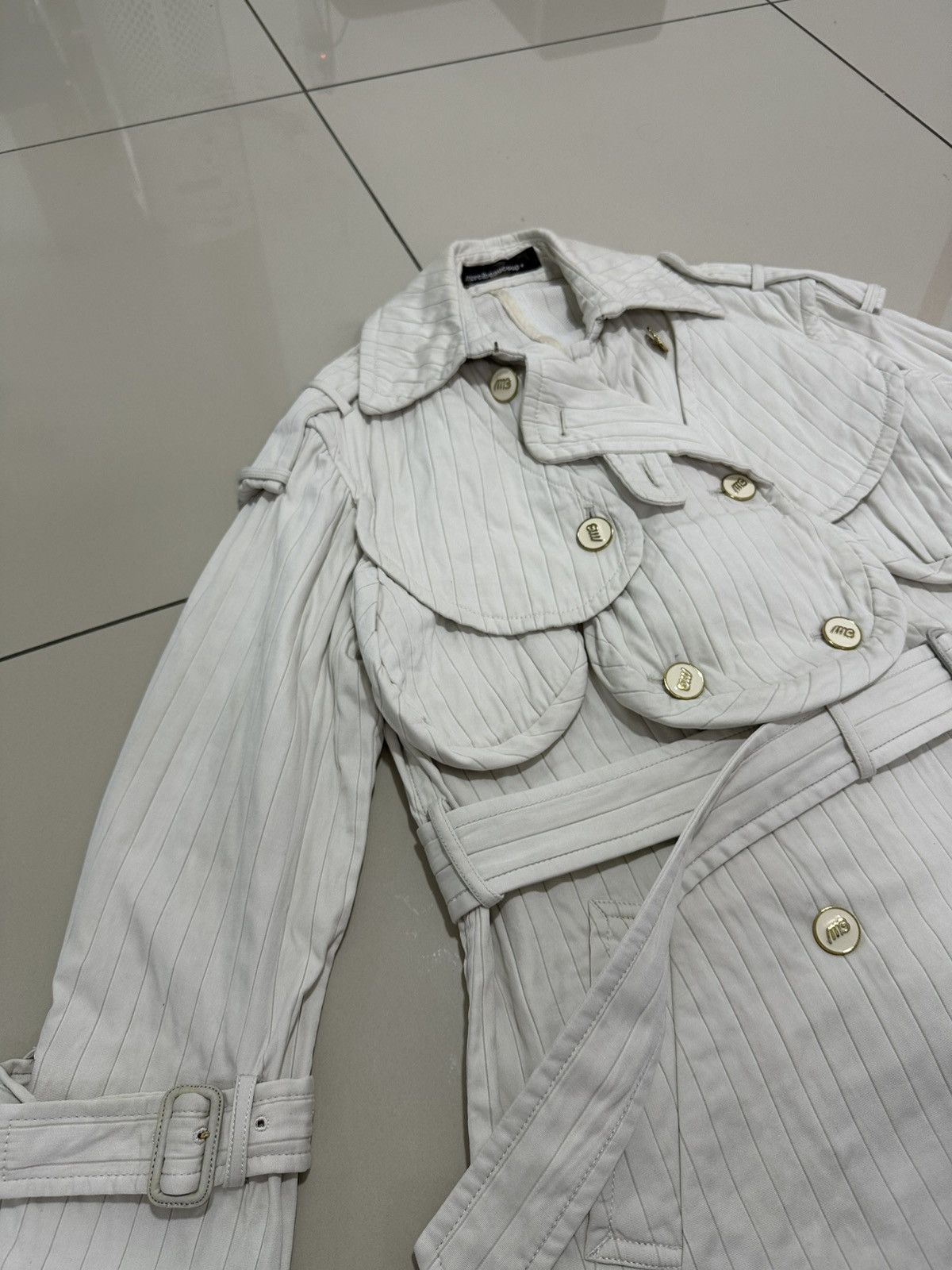 Issey Miyake Rare Mercibeaucoup Issey Miyake Double Breast Trench coat Size S / US 4 / IT 40 - 5 Thumbnail