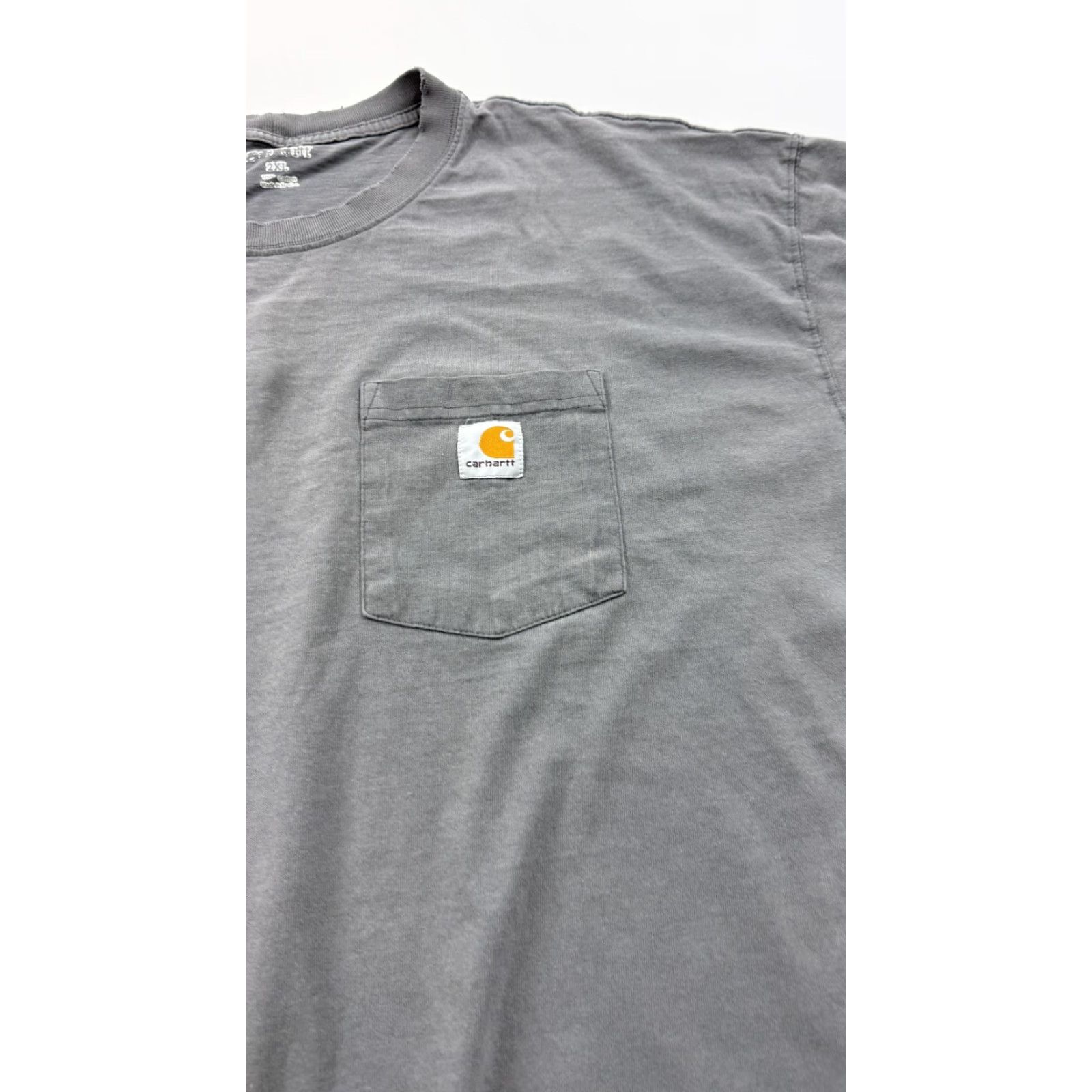 Carhartt VINTAGE Carhartt Shirt Mens 2XL Gray Pocket Workwear Comfort Fit Logo Tee T-Shirt Size US XXL / EU 58 / 5 - 2 Thumbnail