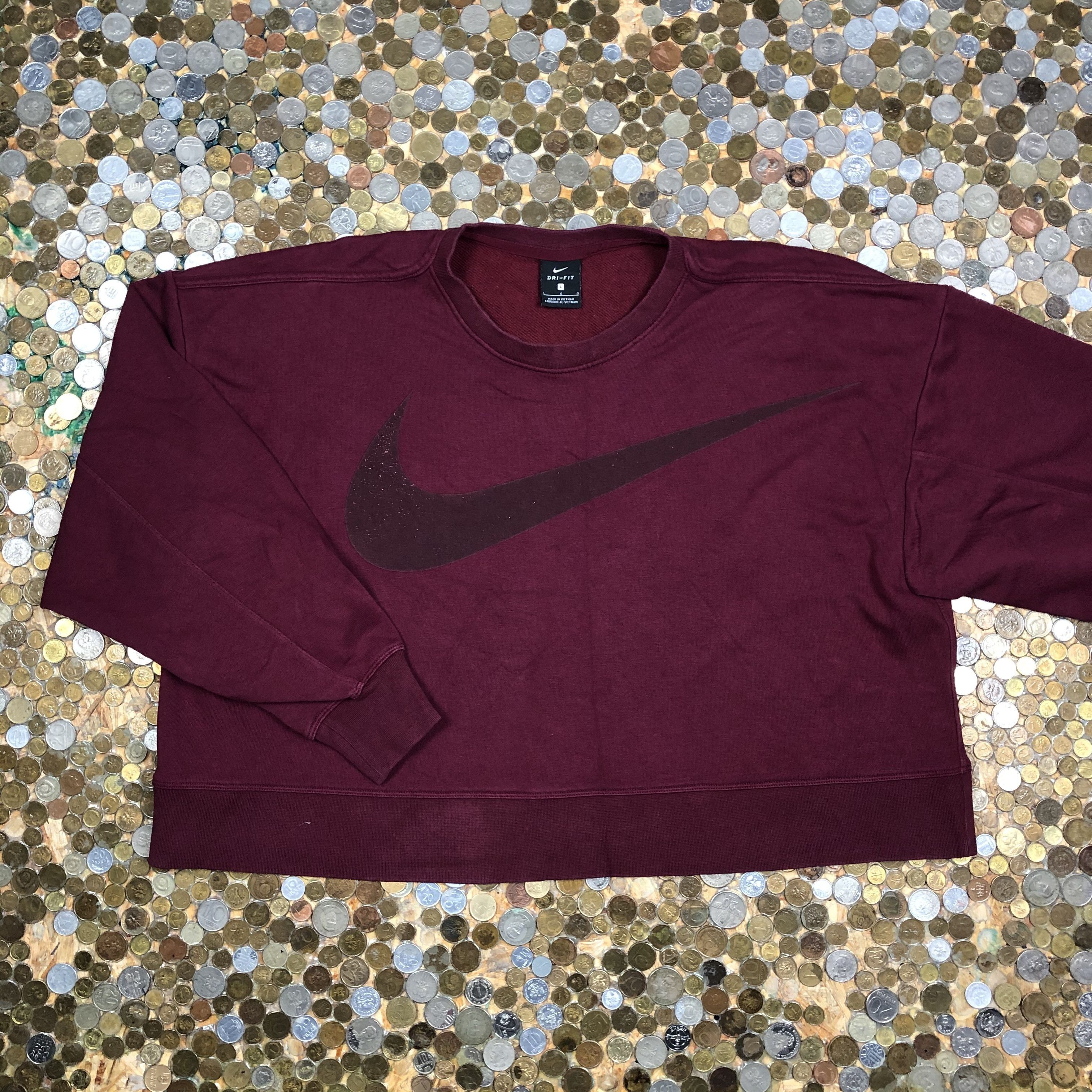 Nike Nike Crop Top Sweatshirt Crewneck Size US L / EU 52-54 / 3 - 1 Thumbnail