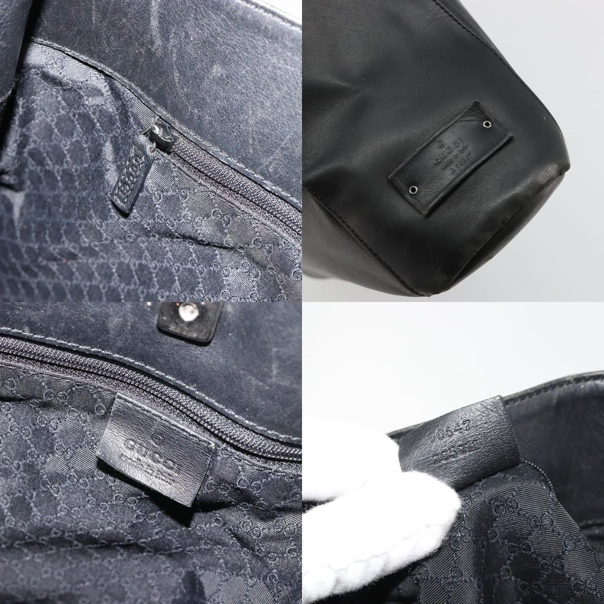 Gucci Gucci Guccissima Shoulder Bag Black Size ONE SIZE - 12 Thumbnail
