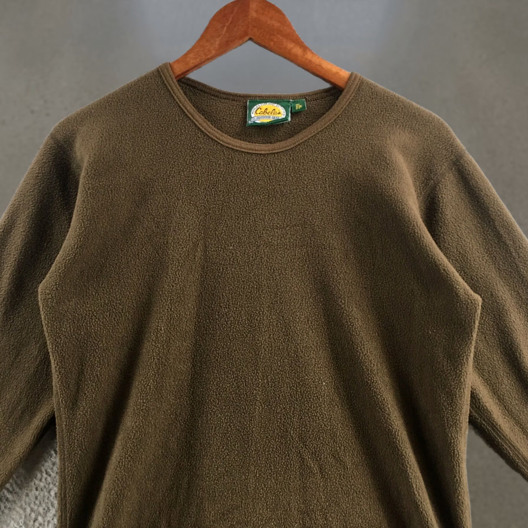 Vintage Cabela's T-Shirts Mens M Brown Pullover Long Sleeve Crew Neck Casual Comfort Shirt Mens Size US M / EU 48-50 / 2 - 1 Thumbnail