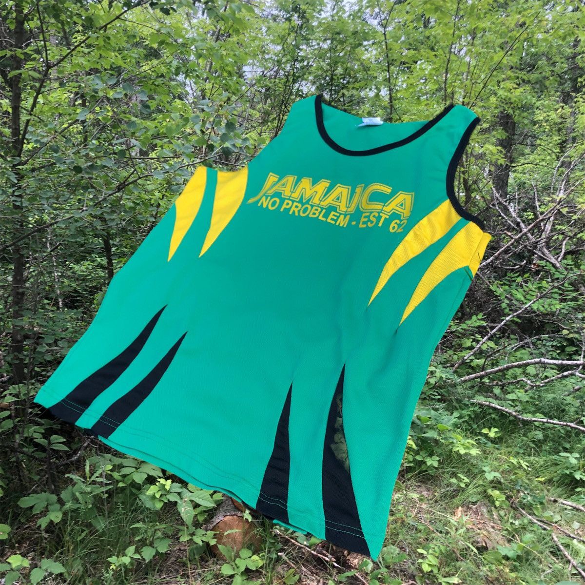 Vintage Jamaica “no problem” sleeveless shirt Size US L / EU 52-54 / 3 - 3 Thumbnail