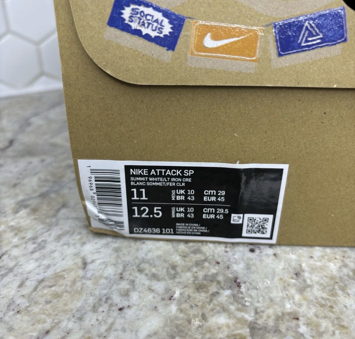 Nike × Social Status size 11-Nike x Social Status Silver Linings NEW Size US 11 / EU 44 - 13 Thumbnail