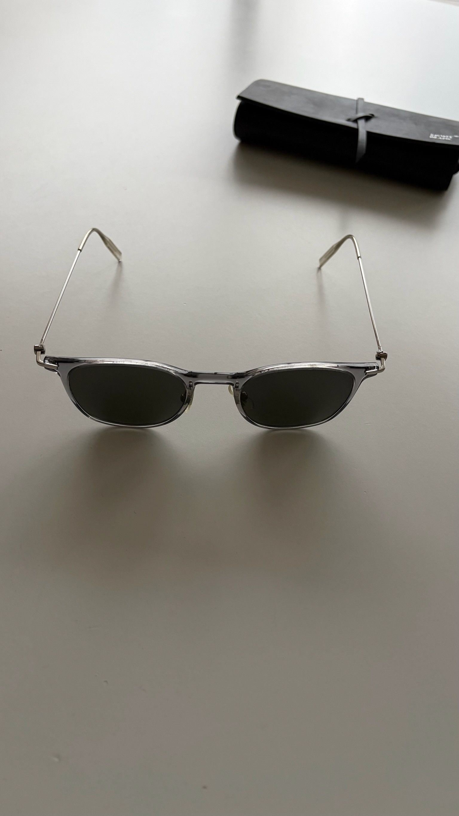 Montblanc Montblanc MB0098S 001 Transparent Grey Sunglasses Size ONE SIZE - 5 Thumbnail