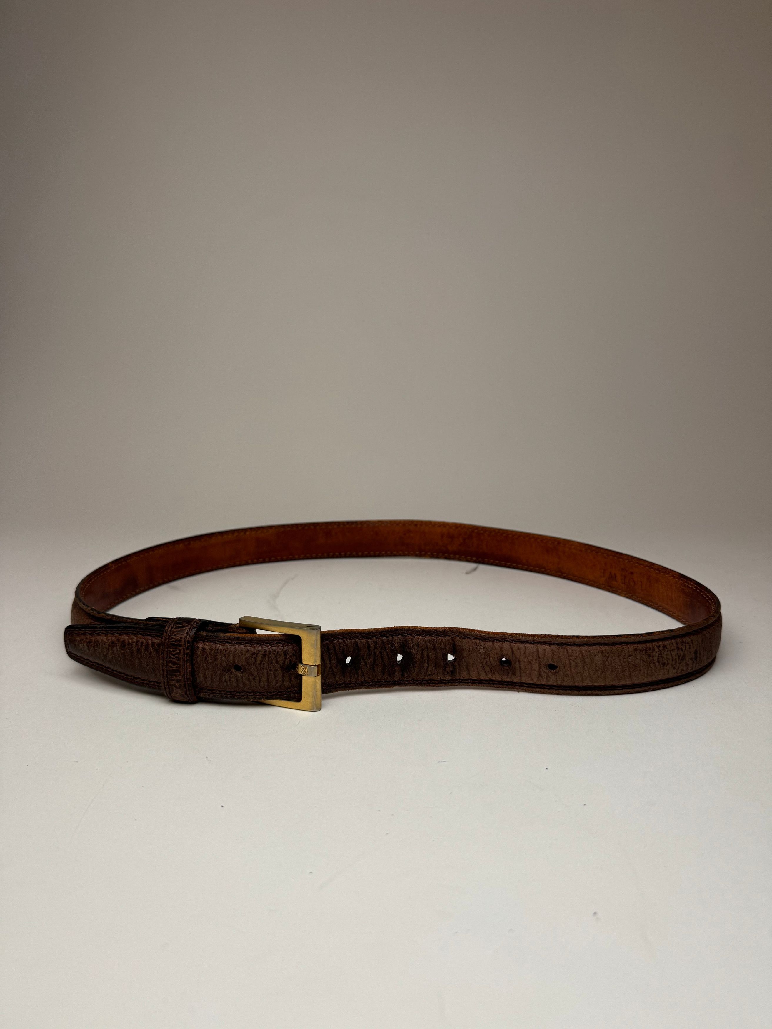 Loewe Vintage Madrid Leather belt brown Size ONE SIZE - 1 Thumbnail