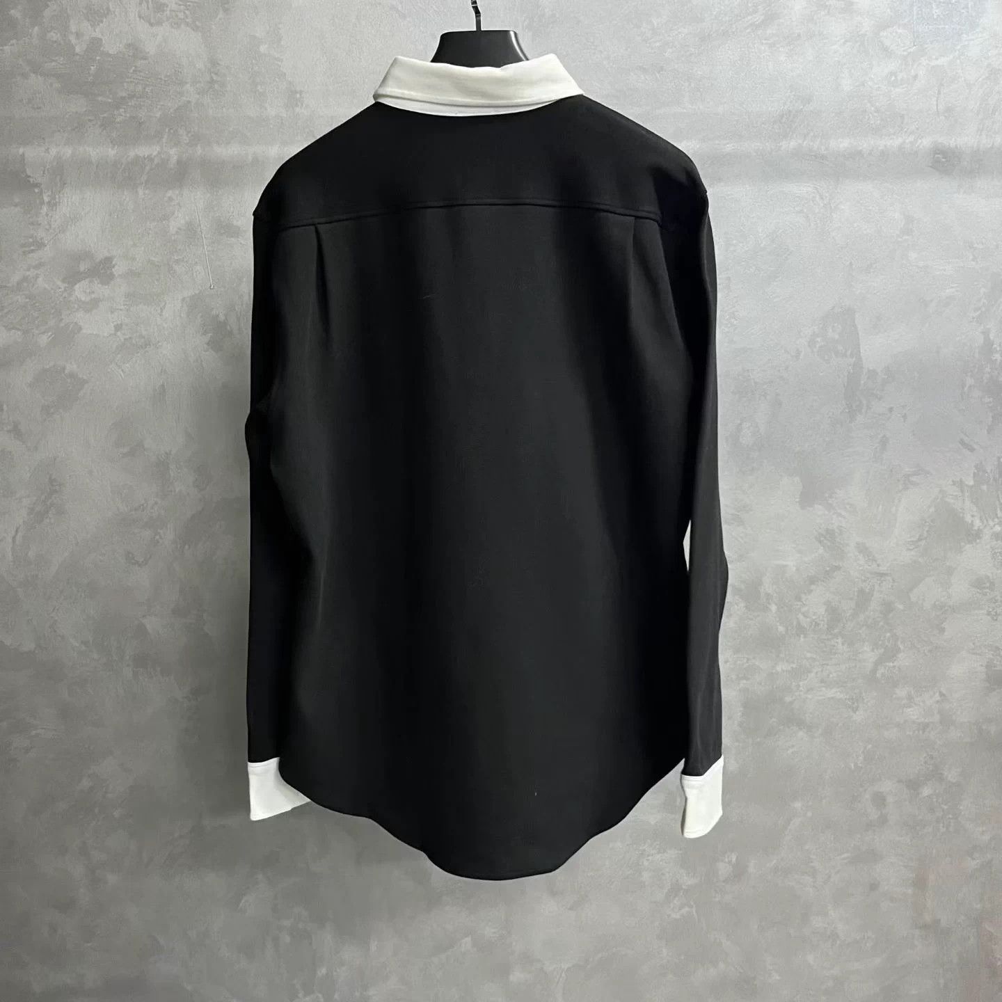 Celine Celine color blocked button-front long-sleeve Polo L Size L / US 10 / IT 46 - 2 Thumbnail