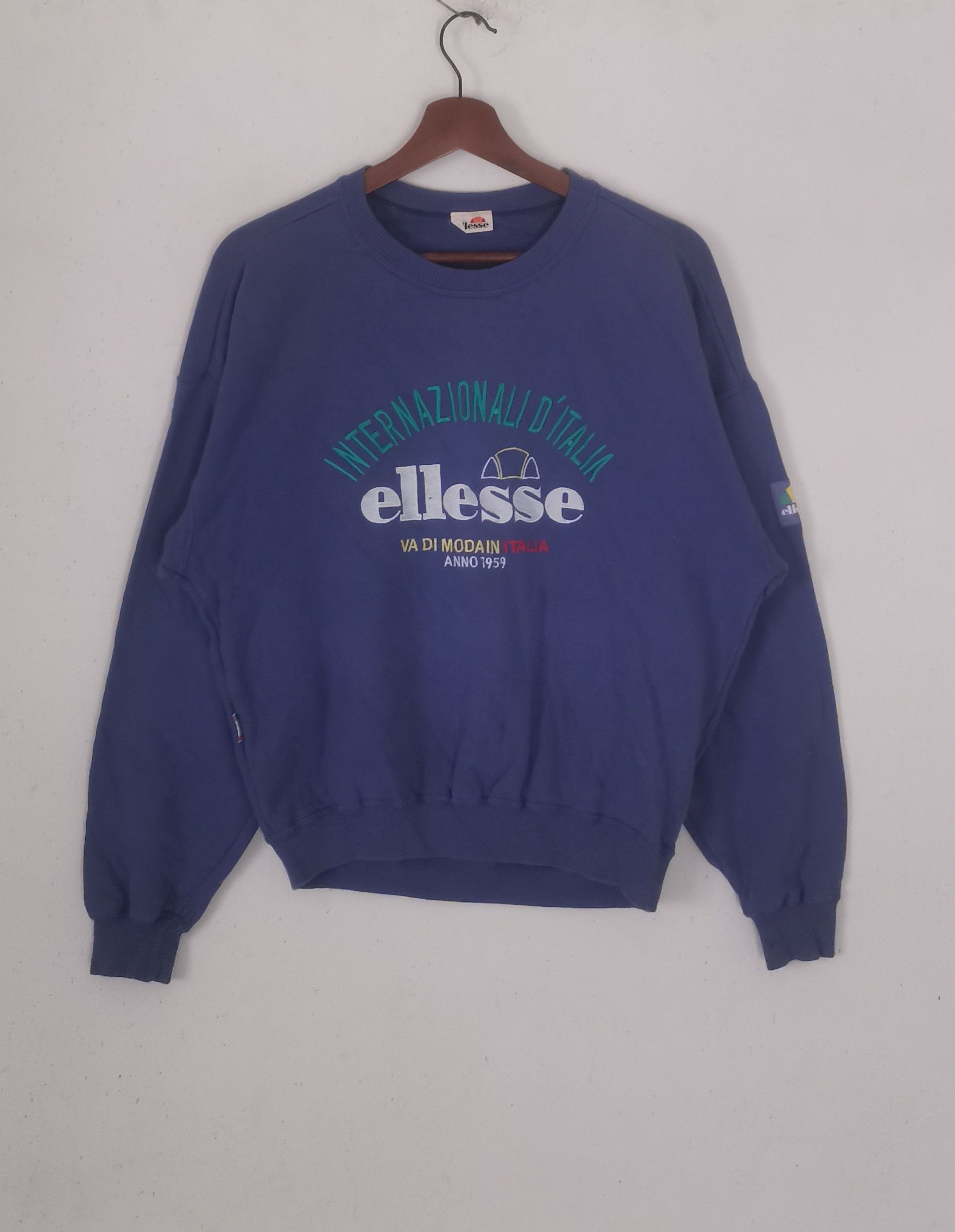 Ellesse × Vintage Rare Vintage Ellesse sweatshirt purple colour Size M / US 6-8 / IT 42-44 - 1 Thumbnail