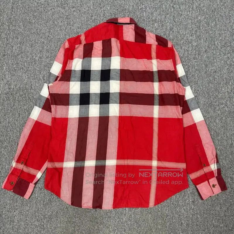 Burberry Burberry Red Long Sleeve Men's Shirt. Size US L / EU 52-54 / 3 - 2 Thumbnail