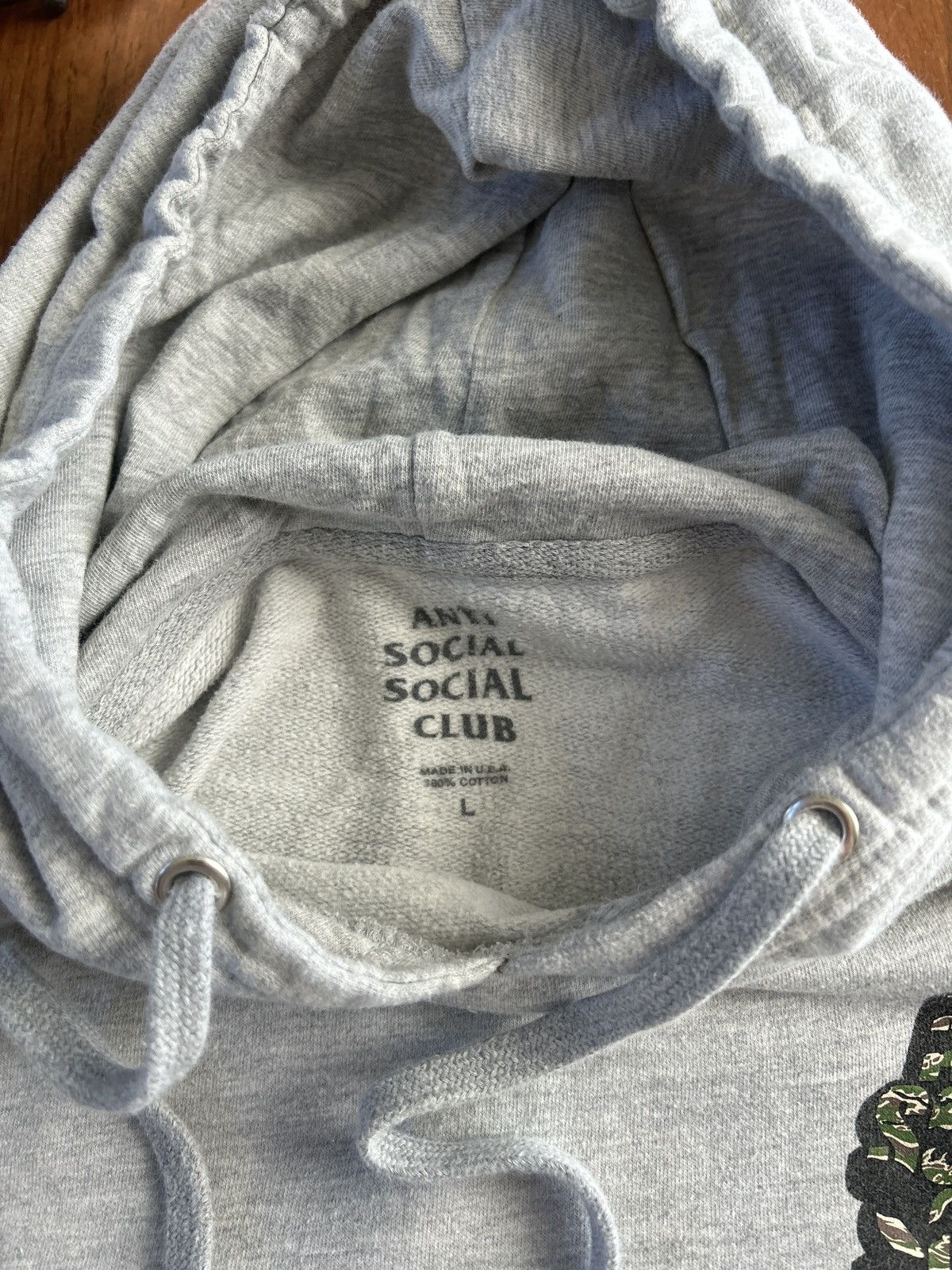 Anti Social Social Club Anti Social Social Club Tiger Camo Logo Hoodie Size US L / EU 52-54 / 3 - 6 Thumbnail