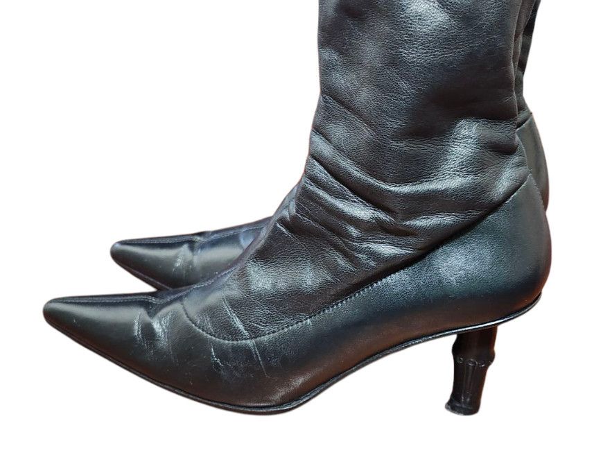 Gucci Gucci by Tom Ford S/S 2002 Bamboo Ankle Boots stretch Size US 4 / IT 34 - 11 Thumbnail