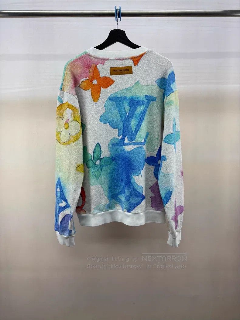Louis Vuitton Louis Vuitton Ink and wash three-flower sweatshirt Size US L / EU 52-54 / 3 - 2 Thumbnail