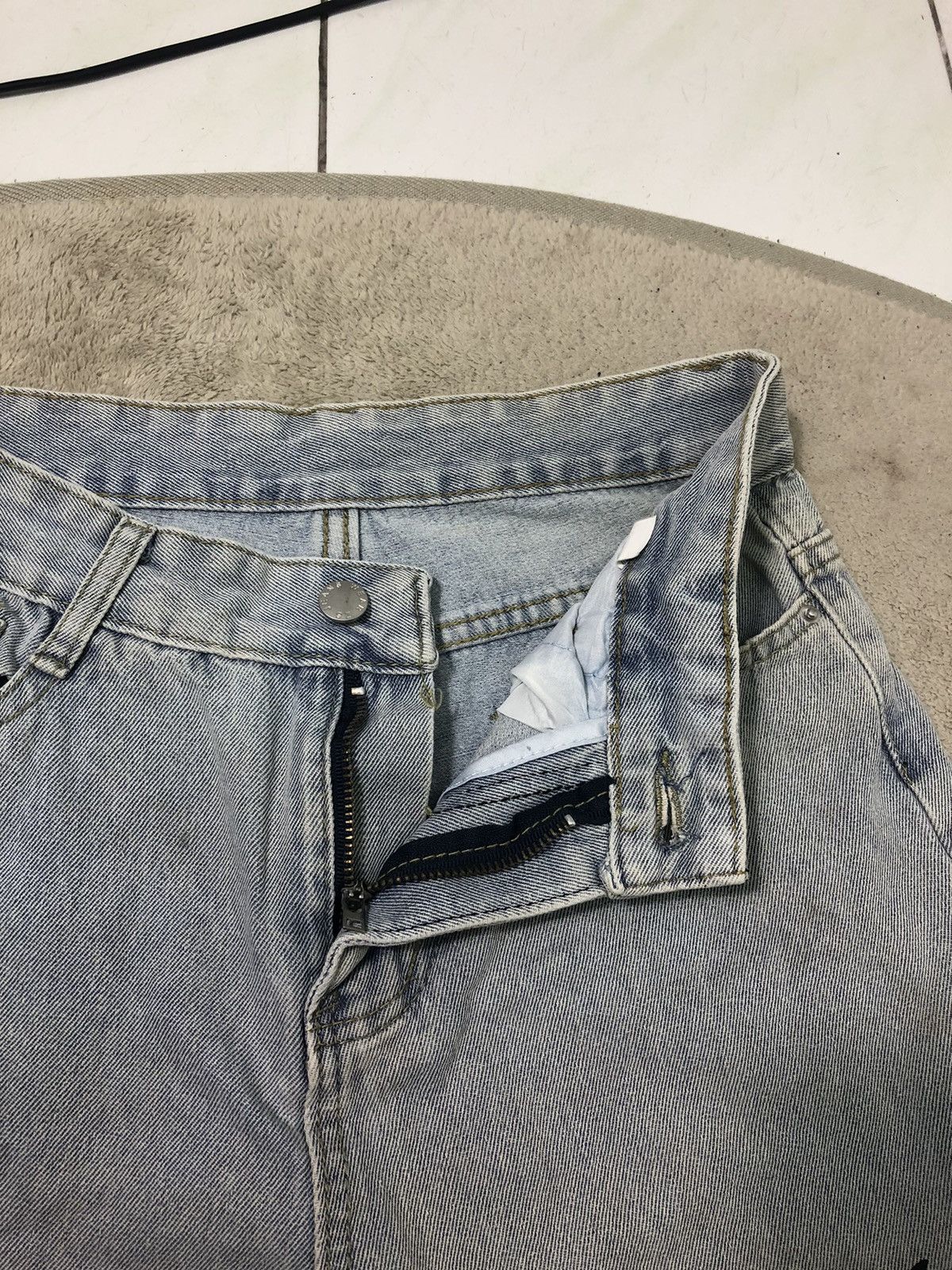 Vintage 🦋 Vintage 90s ZS Jeans Butterfly Silhouettes Straight Denim Size US 29 - 10 Thumbnail