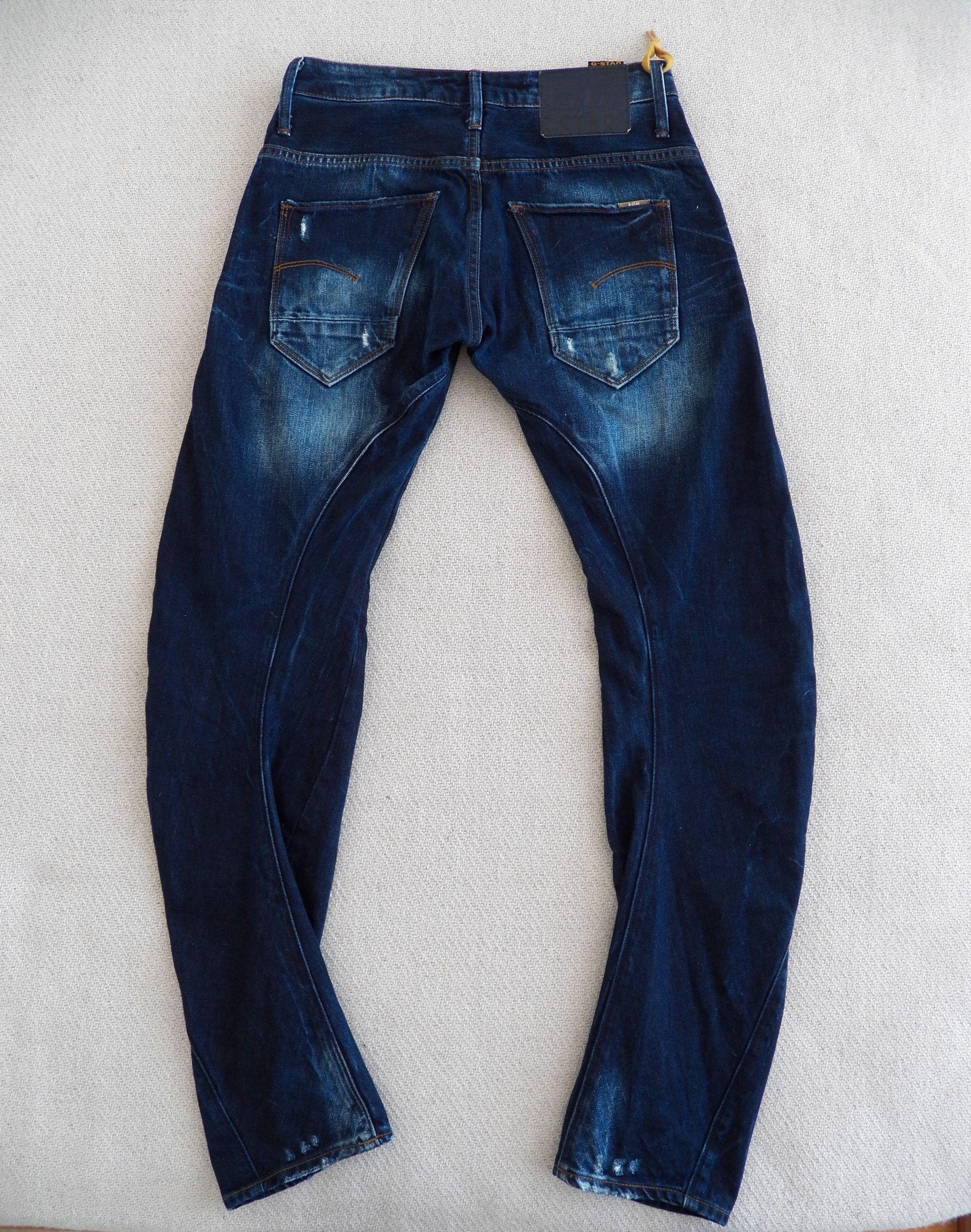 G-Star G-Star RAW Arc 3D Slim Jeans W28 L32 Indigo Aged Distressed Size US 28 / EU 44 - 3 Thumbnail