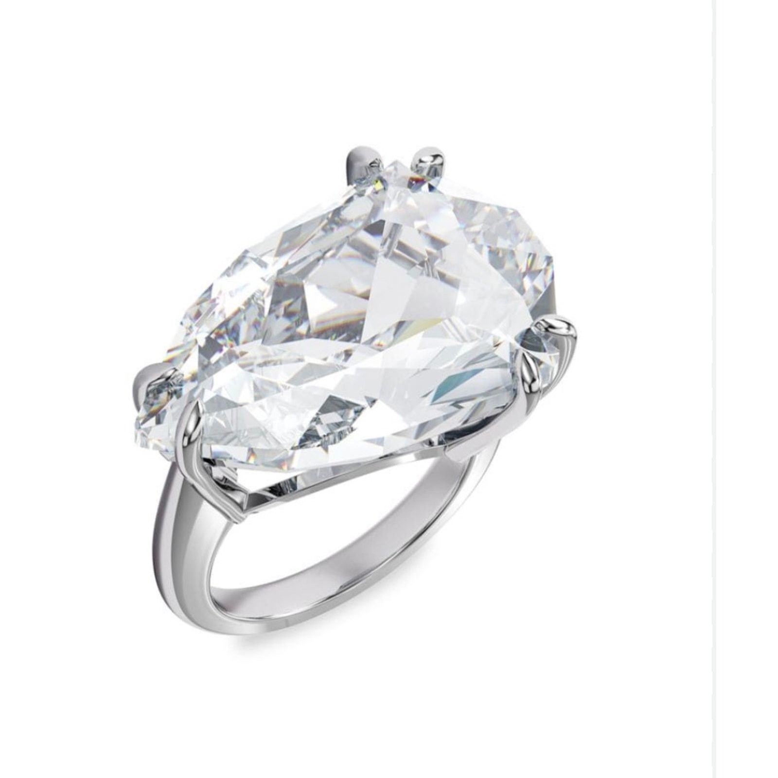 Swarovski Swarovski Mesmera cocktail ring Trilliant cut, White USA 5 Size ONE SIZE - 4 Thumbnail