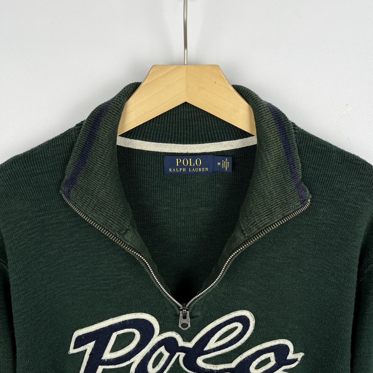 Polo Ralph Lauren Vintage Polo Ralph Lauren big logo 1/4 zip sweater 90’s Size US M / EU 48-50 / 2 - 9 Thumbnail