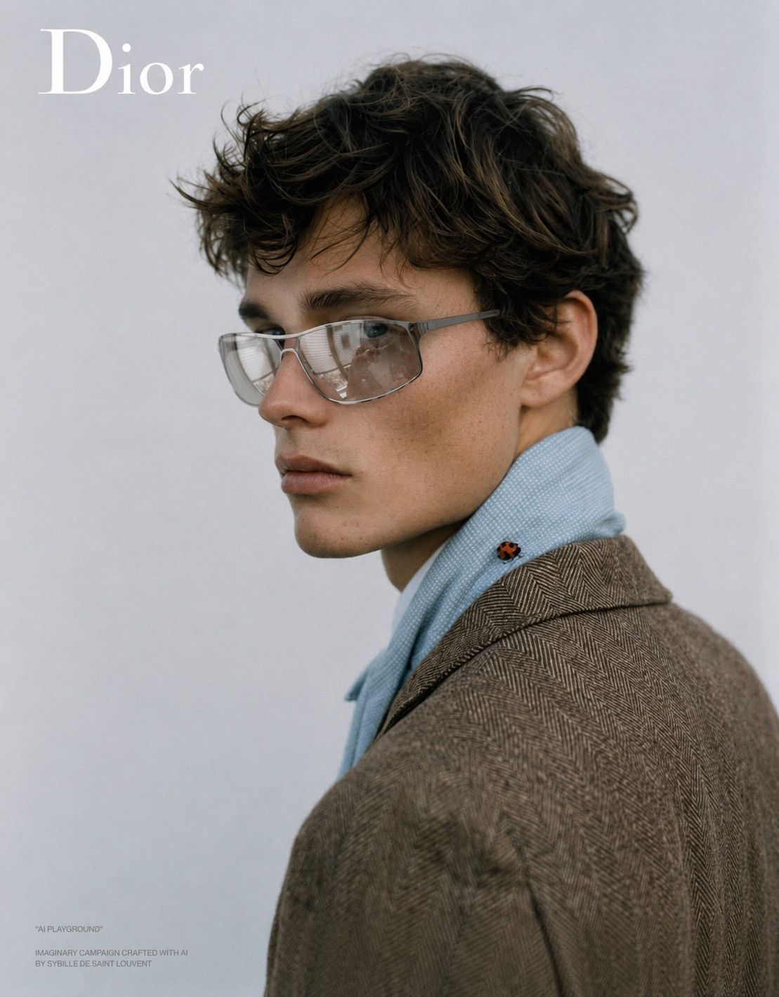Dior Sunglasses in Silver, Men's