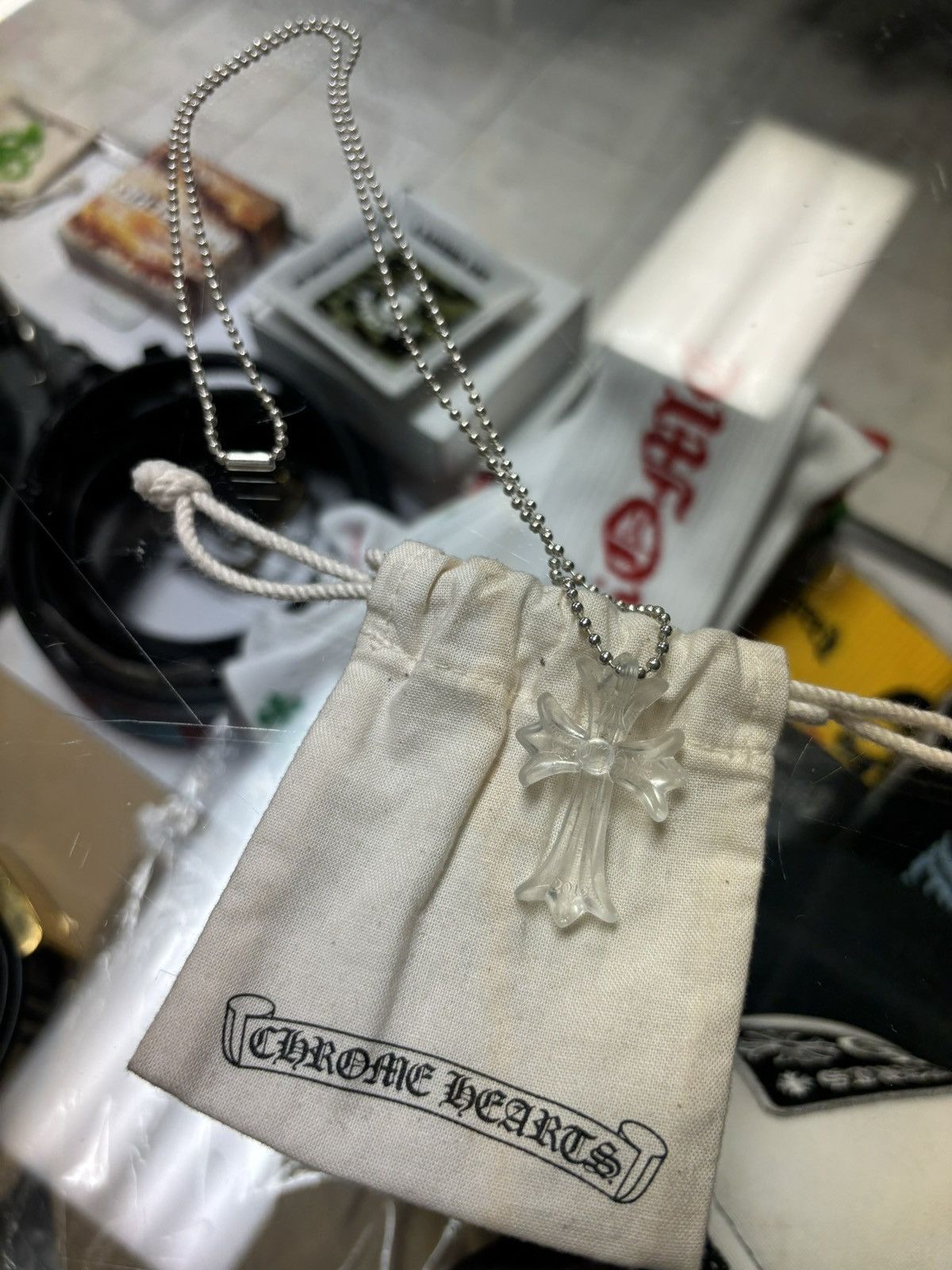 Chrome Hearts Silicone Silichrome Clear necklace
