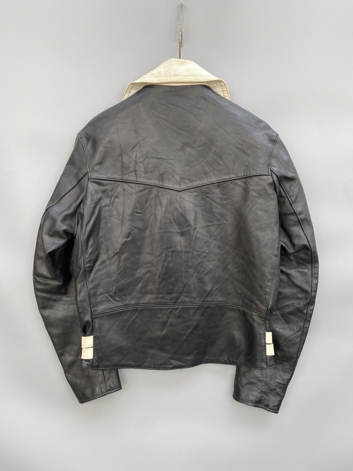 Vintage Triple 6- 666- Double Rider Leather Jacket Size US S / EU 44-46 / 1 - 11 Thumbnail