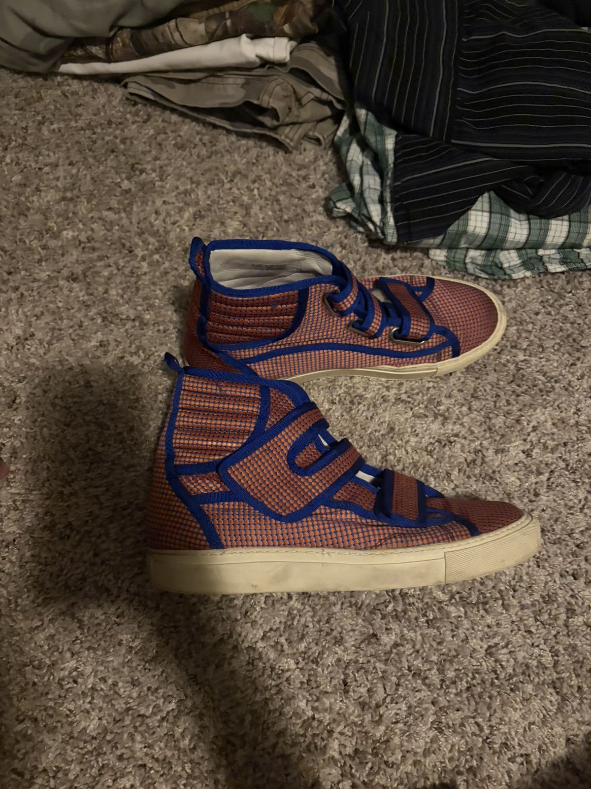 Raf Simons Super rare vintage raf simpns strap high tops Size US 8.5 / EU 41-42 - 2 Thumbnail