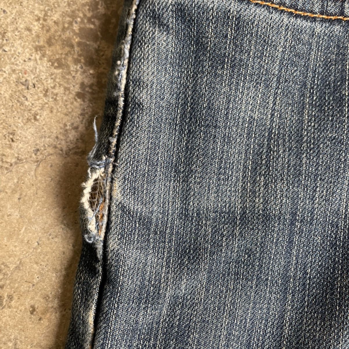 Edwin 🔥Vintage Edwin 403 Stoned Washed Ripped Distress Soft Jeans Size US 29 - 12 Thumbnail