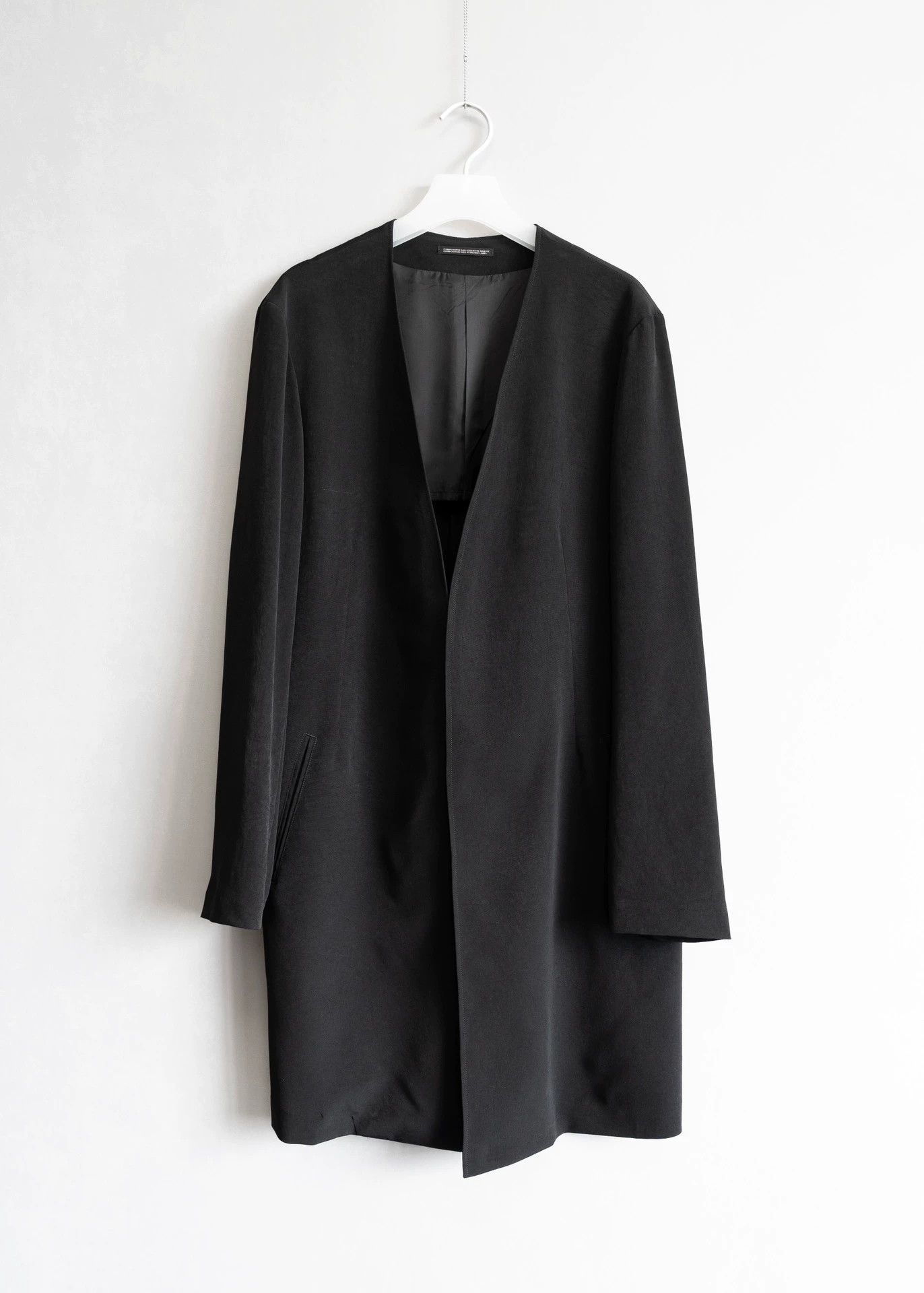 Yohji Yamamoto Yohji Yamamoto 24SS Collarless Buttonless Jacket Size 2 Size US M / EU 48-50 / 2 - 1 Thumbnail